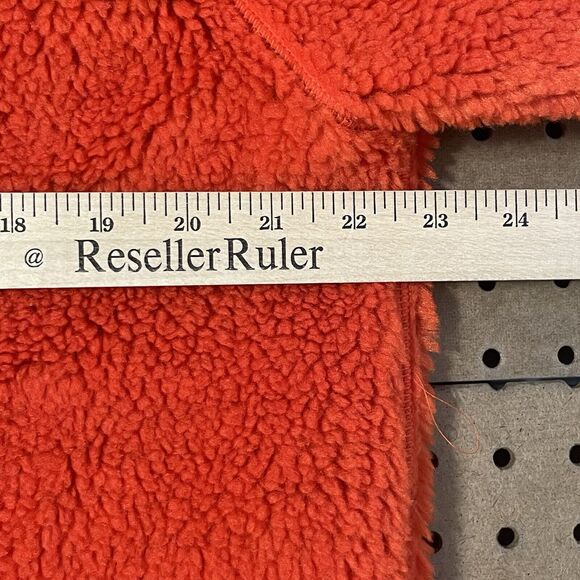 NWOT Todd Snyder Sherpa Pile Fleece Full Zip Jacket Orange Medium Men - Picture 7 of 8